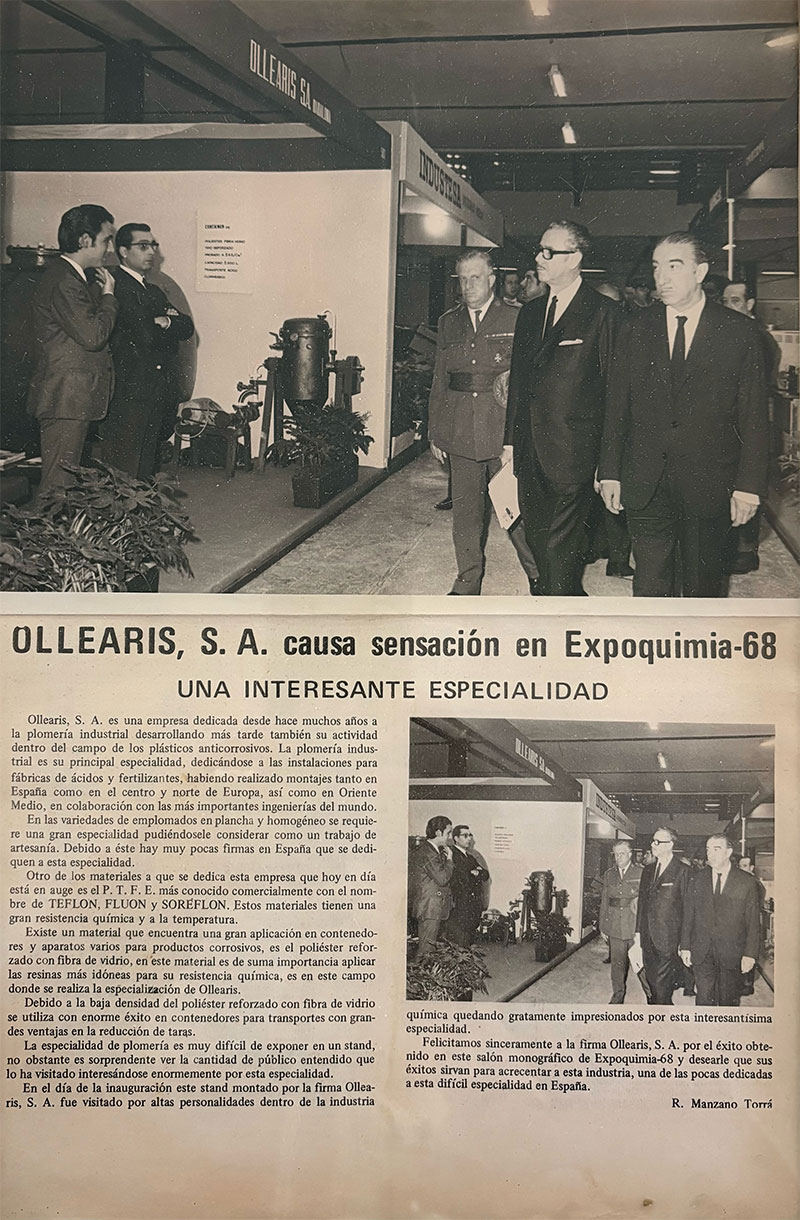 Ollearis in Expoquimia 1968